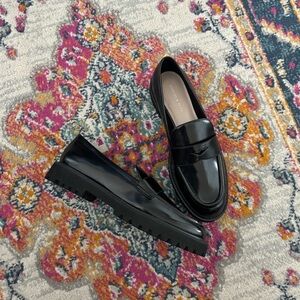 Charles & Keith Black Chunky Loafers